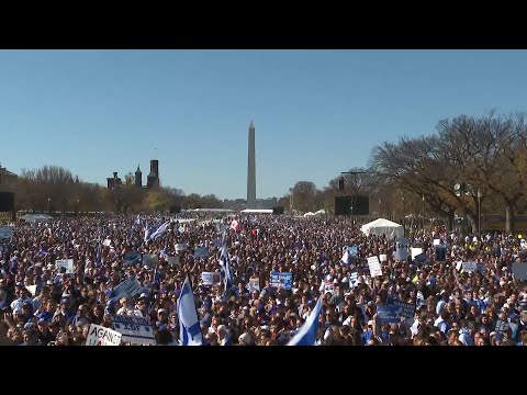 Thousands of Pro-Israel protesters gather in Washington, DC | AFP