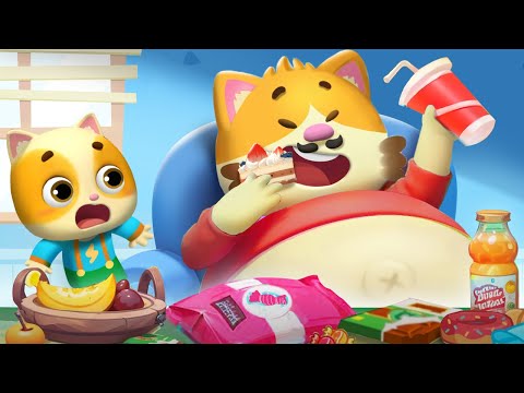 Don't Overeat | Healthy Habits for Kids | Kids Cartoon | Funny Stories | Mimi and Daddy