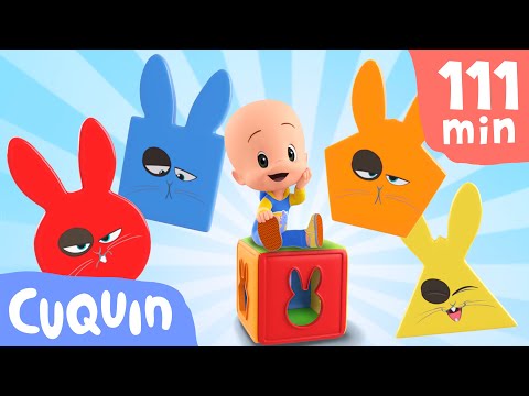 Learn the shapes with Cuqu&iacute;n and Ghost's color cube | Educational videos for kids