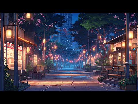 Peaceful Summer Night 🌃 Night Lofi Playlist 🌃 Deep Focus To Study/Work [ Lofi Hip Hop - Lofi Chill ]