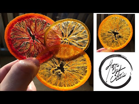 DEHYDRATED CANDIED CITRUS - Easy Oven Method