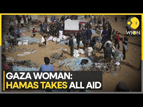 Israel-Hamas war | Gazan woman to journalist: All the aid goes to Hamas tunnel | WION