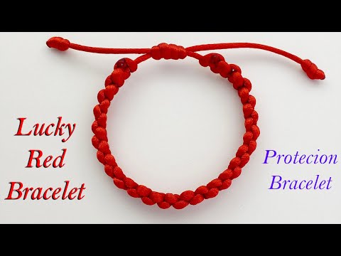 DIY Fast &amp; Easy Good Luck Red Thread Bracelet | How to make Red String Kabbalah Protection Bracelet