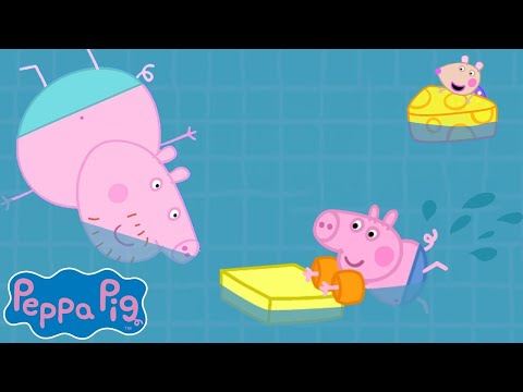 Daddy Pig Teaches George How To Swim! 🐷🏊 Peppa Pig Official Channel Family Kids Cartoons