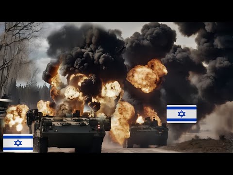 Awful Moment! Rows of IDF Armored Vehicles Hit by High Precision Rockets | this is what happened