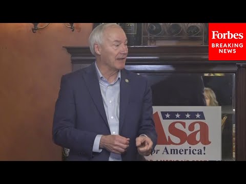 2024 Republican Presidential Candidate Asa Hutchinson Speaks To Voters In Ames, Iowa