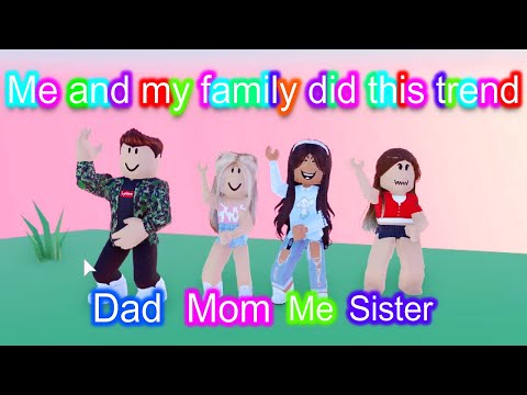 Me and My Family Did This Trend! ||Roblox|| Maya Clara Gaming