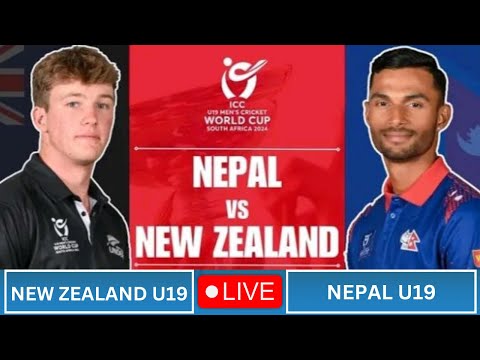 🔴Live: Nep vs Nz | U19 World Cup  | LIVE MATCH SCORE | NepalU19 vs New ZealandU19 | |