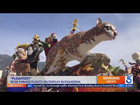 See the Rose Parade floats and smell the roses at 'Floatfest' in Pasadena