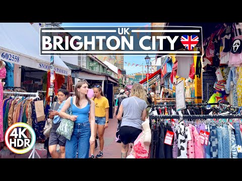 🇬🇧 Brighton is an Amazing City in the UK, Full Tour in July 2023, 4K-HDR 60FPS Walking Tour