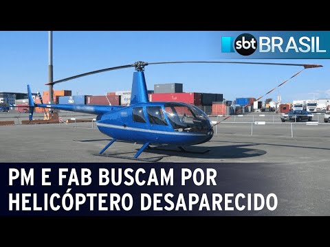 PM e FAB buscam por helic&oacute;ptero desaparecido em S&atilde;o Paulo | SBT Brasil (01/01/24)