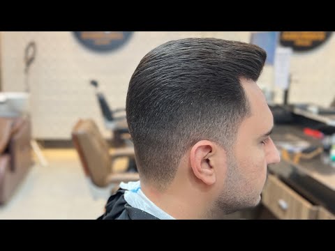 How to make a social cut with scissors. Learn to connect top with side in the running comb