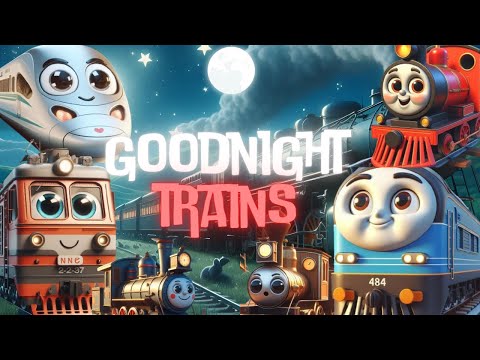 Goodnight Trains🚅🌙THE IDEAL Coziest Bedtime Stories for Babies and Toddlers with Calming Melodies