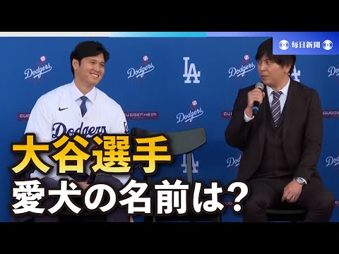 大谷翔平選手　愛犬の名前は？