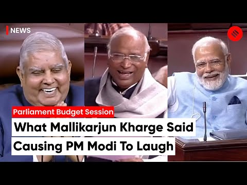 Mallikarjun Kharge's Comment Caused PM Modi &amp; Jagdeep Dhankhar To Laugh | Parliament Session