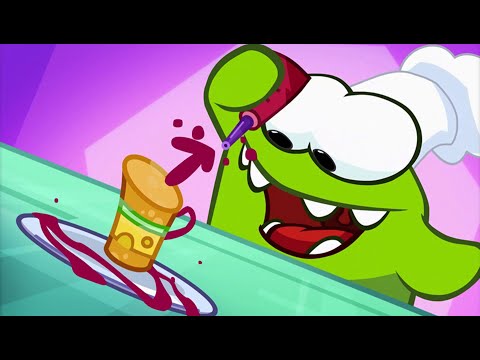 Cerita Om Nom 💚 Hari Makanan Cepat Saji 💙 Film animasi pendek sedih ⭐ Super Toons TV Bahasa