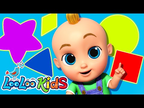 The Shape Song 🔶❤️🔵 Children's BEST Melodies by LooLoo Kids