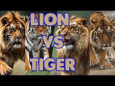 Tiger vs Lion : The Majestic Showdown