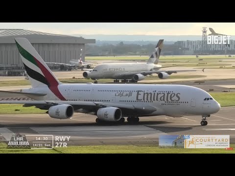 LIVE: Heavy movements at London Heathrow Airport