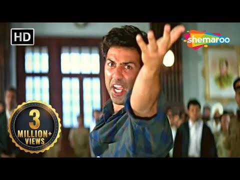 मैं कानून  की आँखे खोलने आया था कोर्ट से बचने के लिए नही | Salaakhen Movie | Sunny Deol Action Scene