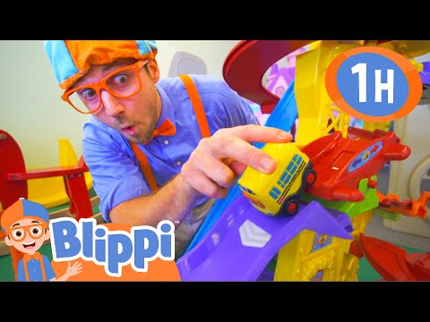 Blippi Visits Fidgets Indoor Play Place | 1 HOUR of Blippi Educational Videos For Kids | Blippi Toys