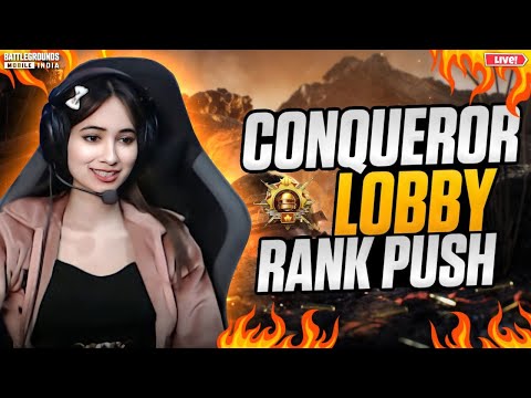 LIVE CONQUEROR LOBBY😨+ NEW UPDATE LEAKS ? BGMI LIVE |