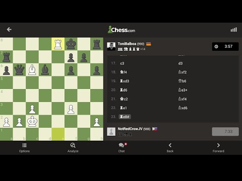 I accidentally gave away my pieces and still manage to win Chess.com