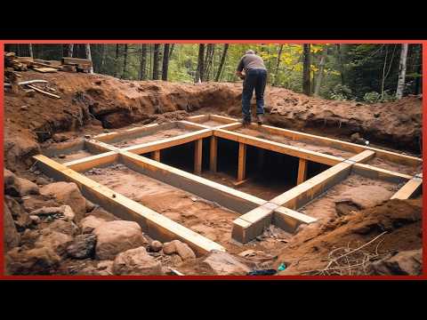 Man Builds Secret Underground Cabin in the Forest | Start to Finish by 