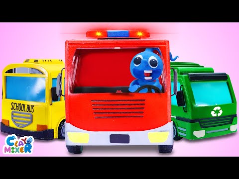 Wheels on the Bus Dance Party | Fun Cars Cartoons For Kids | Nursery Rhymes &amp; Kids Songs