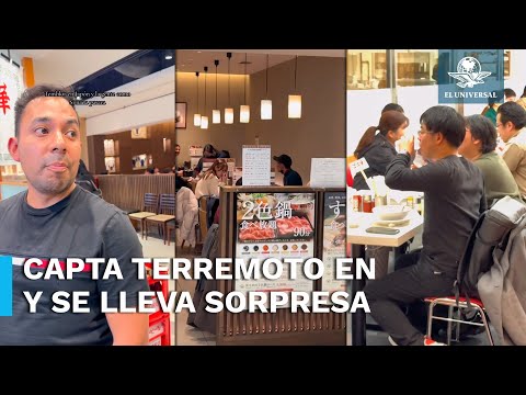 Mexicano vive terremoto en Jap&oacute;n; lo sorprende la reacci&oacute;n de la gente