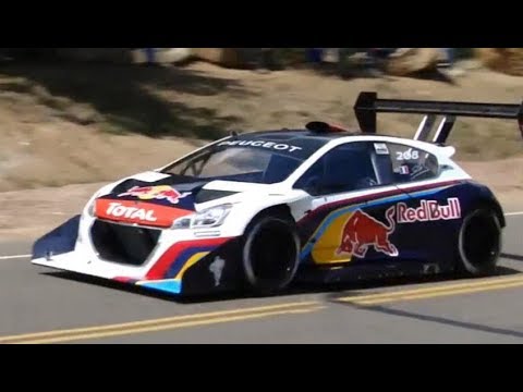 Pikes Peak Hill Climb 2013 - S&eacute;bastien Loeb / Peugeot 208 T16 [Onboard/Helicopter/Spectators Views]