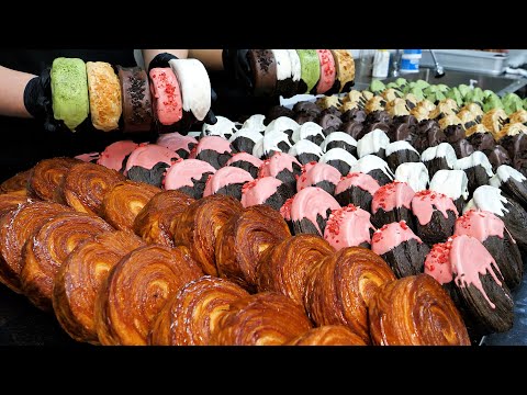 Countless folds! Crispy enough! making various types of pastry bread Top4 - korean street food