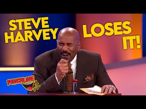 STEVE HARVEY Loses It On Family Feud and Can't Stop Laughing!