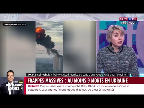 Vague de frappes massives sur l'Ukraine ce matin