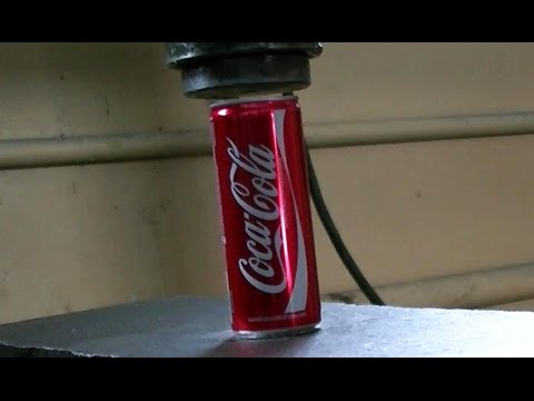 Hydraulic Press vs Coca Cola