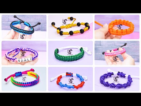 9 Pulseras f&aacute;ciles y geniales en macram&eacute; con hilo cola de raton