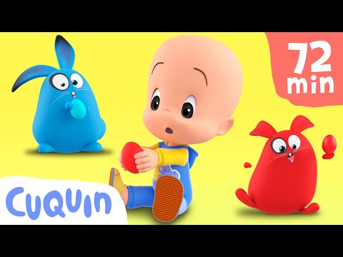 Ghost's surprise eggs 🐇🥚 Learn animals and colors with Cuqu&iacute;n's educational videos.