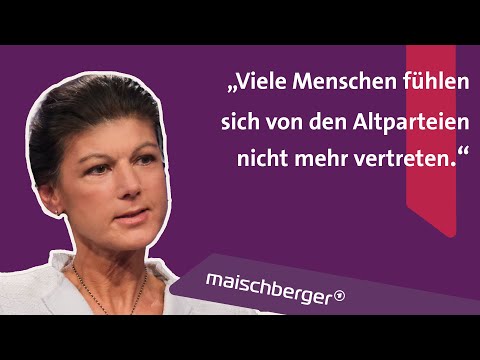 &Uuml;ber ihre neue Partei und den Migrationsgipfel: Sahra Wagenknecht im Gespr&auml;ch | maischberger