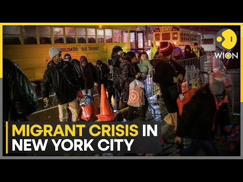 New York evacuates migrants to school, Mayor defends shifting migrants | WION