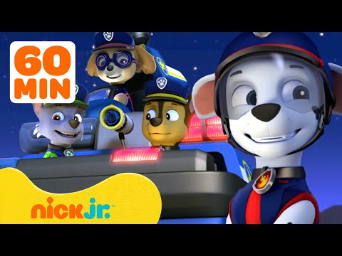 PAW Patrol Become Police Pups! w/ Chase, Marshall, Rocky &amp; Skye | 1 Hour Compilation | Nick Jr.