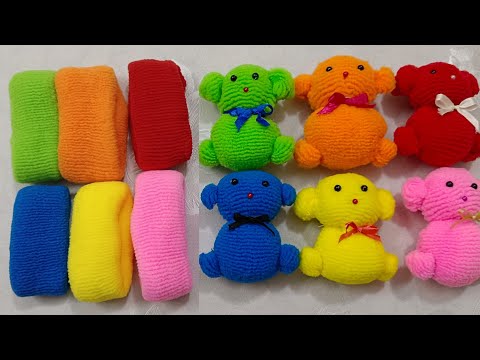 Easy to teddy making / How to make teddy bear colourfuly 