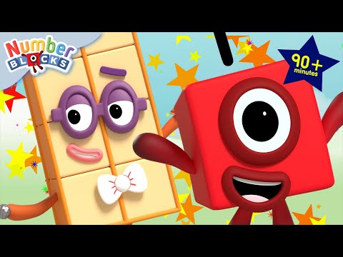 Kindergarten Math | Numberblocks - Full Episodes | 90 Minutes Compilation | 123 - Numbers Cartoon​