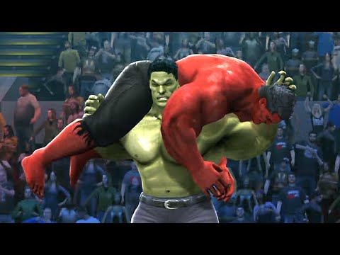 HULK VS RED HULK - Hell In A Cell Match - EPIC Battle - WWE 2K14