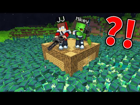 Mikey &amp; JJ ARE SURROUNDED BY ZOMBIE GIRLS in Minecraft - Maizen