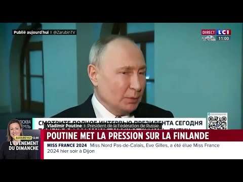 Finlande dans l'OTAN : Poutine met la pression