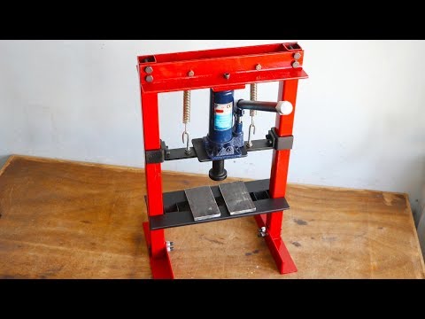 How To Make Hydraulic Press Machine || DIY Mini Hydraulic Press || Without Welding