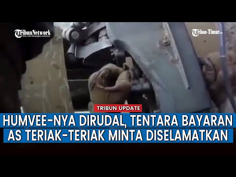 Detik-detik Kendaraan Militer Humvee AS Dihantam Serangan, VIRAL!!