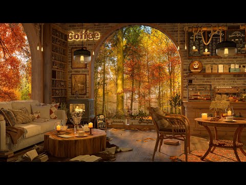 4K Cozy Coffee Shop Ambience - Relaxing Jazz Background Music to Relax/Study to