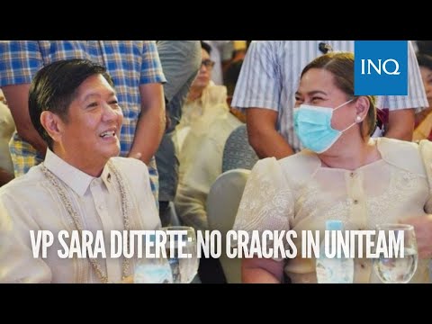 VP Sara Duterte: No cracks in UniTeam