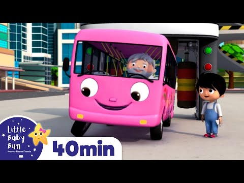 Wheels on The Bus | 40min of LittleBabyBum - Nursery Rhymes for Babies! ABCs and 123s | LBB